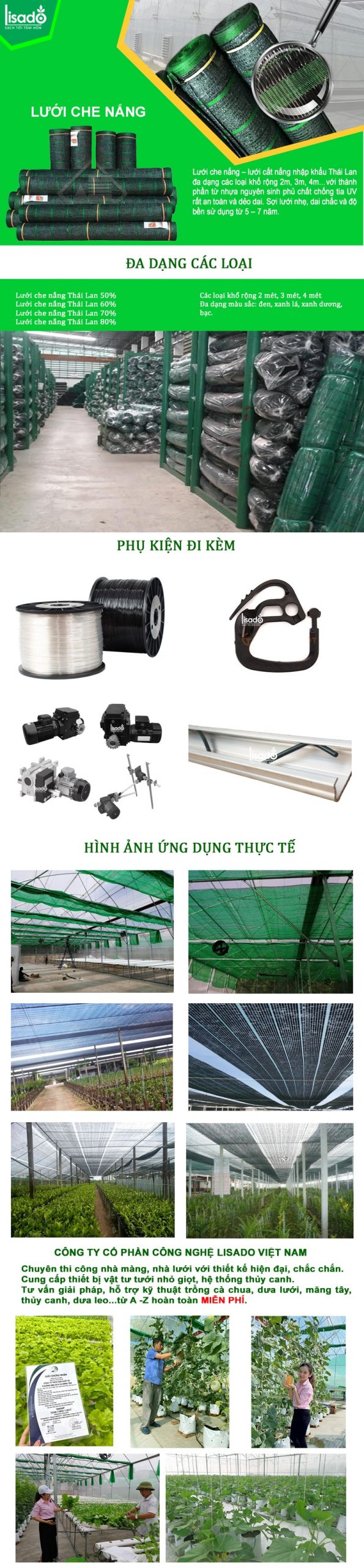 Lưới che nắng Thái Lan nhập khẩu, giá tốt