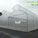 Nhà kính trồng rau 2 mái hở NK-03 cố định | LISADO VIỆT NAM