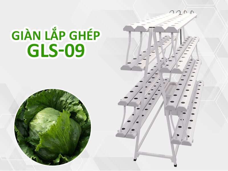 Giàn thủy canh lắp ghép chữ A GLS-09