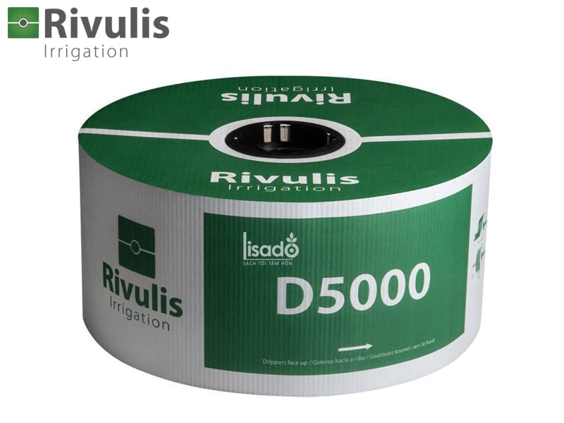 Ống tưới nhỏ giọt D5000 Ø16 dày 0.38mm, k/c 40cm, bù áp 2l/h – Rivulis (Israel)