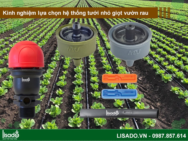 Kinh nghiệm lựa chọn hệ thống tưới nhỏ giọt vườn rau