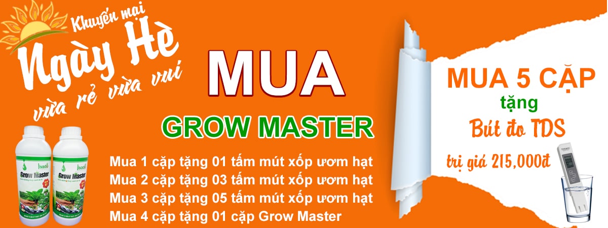 Mua dinh dưỡng Grow Master nhận quà