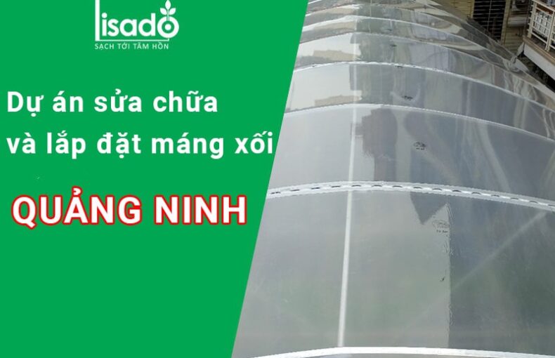 Dự án sửa chữa và lắp đặt máng xối nhà màng sân thượng tại Quảng Ninh