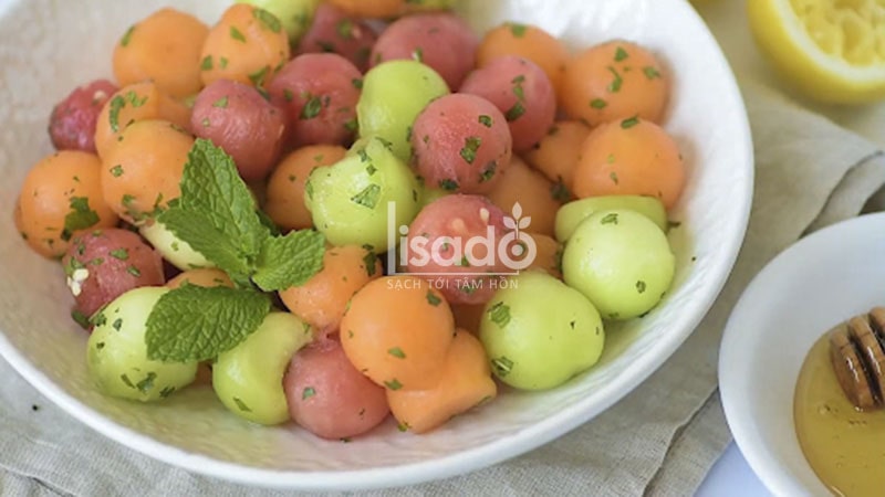 Salad dưa lưới giúp giảm cân hiệu quả