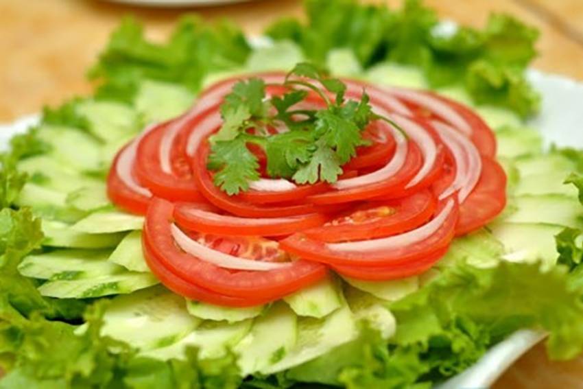 Cách làm salad xà lách dưa chuột